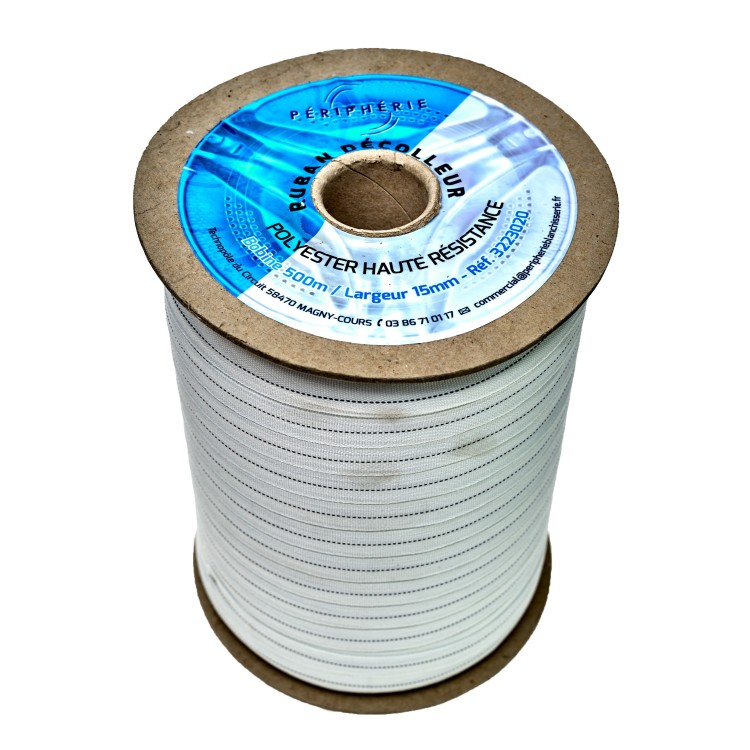 Chevillère polyester liseré noir (32 23 020)